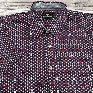 BUTTERCLOTH Button Up Shirt Men's Size 3X Regular Fit Short Sleeve Performance